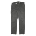 LEVI'S Mens Cotton Blend Grey Slim Straight Trousers W32 L30 Casual Comfort Zip