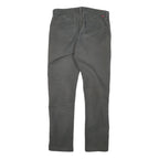 LEVI'S Mens Cotton Blend Grey Slim Straight Trousers W32 L30 Casual Comfort Zip