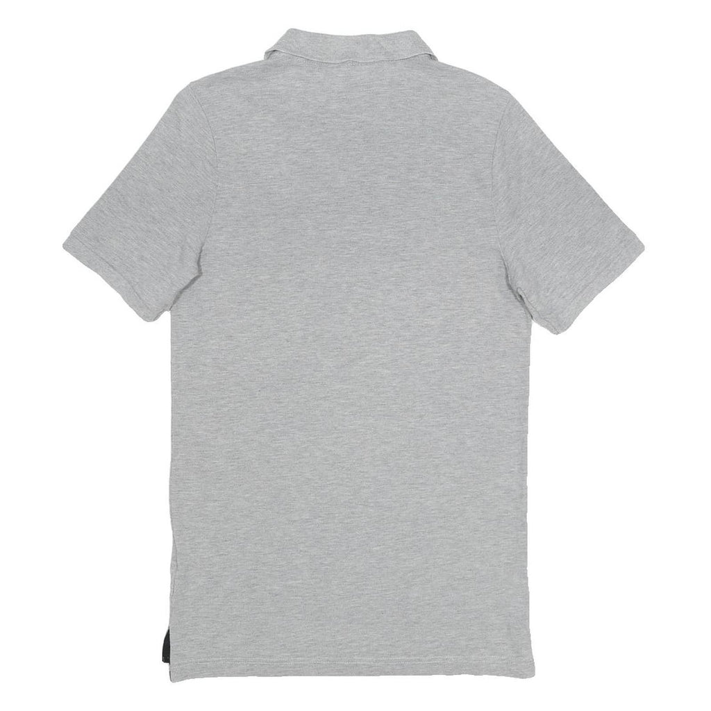NIKE Mens Grey Short Sleeve Plain Polo Shirt XS Cotton Casual Sportswear