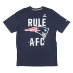 NIKE Mens Navy Blue AFC Football T-Shirt L Short Sleeve Crew Neck Graphic Print