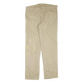 CARHARTT Mens Regular Fit Beige Cotton Blend Trousers W40 L34 Zip Closure