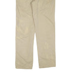 CARHARTT Mens Regular Fit Beige Cotton Blend Trousers W40 L34 Zip Closure