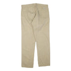 CARHARTT Mens Regular Fit Beige Cotton Blend Trousers W40 L34 Zip Closure
