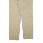 CARHARTT Mens Regular Fit Beige Cotton Blend Trousers W40 L34 Zip Closure