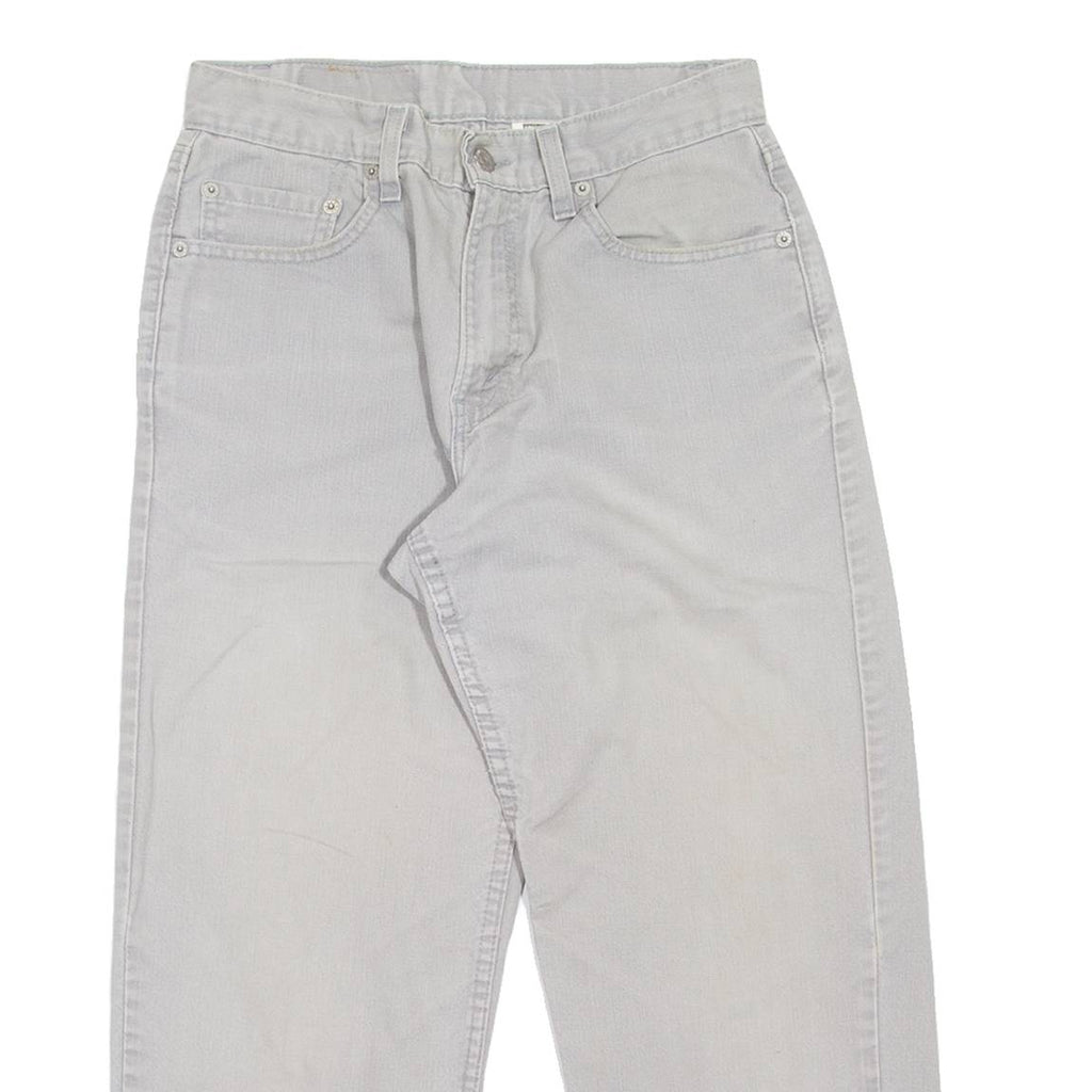 LEVI'S 550 Made In USA Cropped Womens Jeans Grey Relaxed Tapered W27 L24