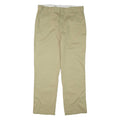 DICKIES Womens Trousers Beige Regular Straight W36 L32