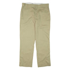 DICKIES Womens Trousers Beige Regular Straight W36 L32
