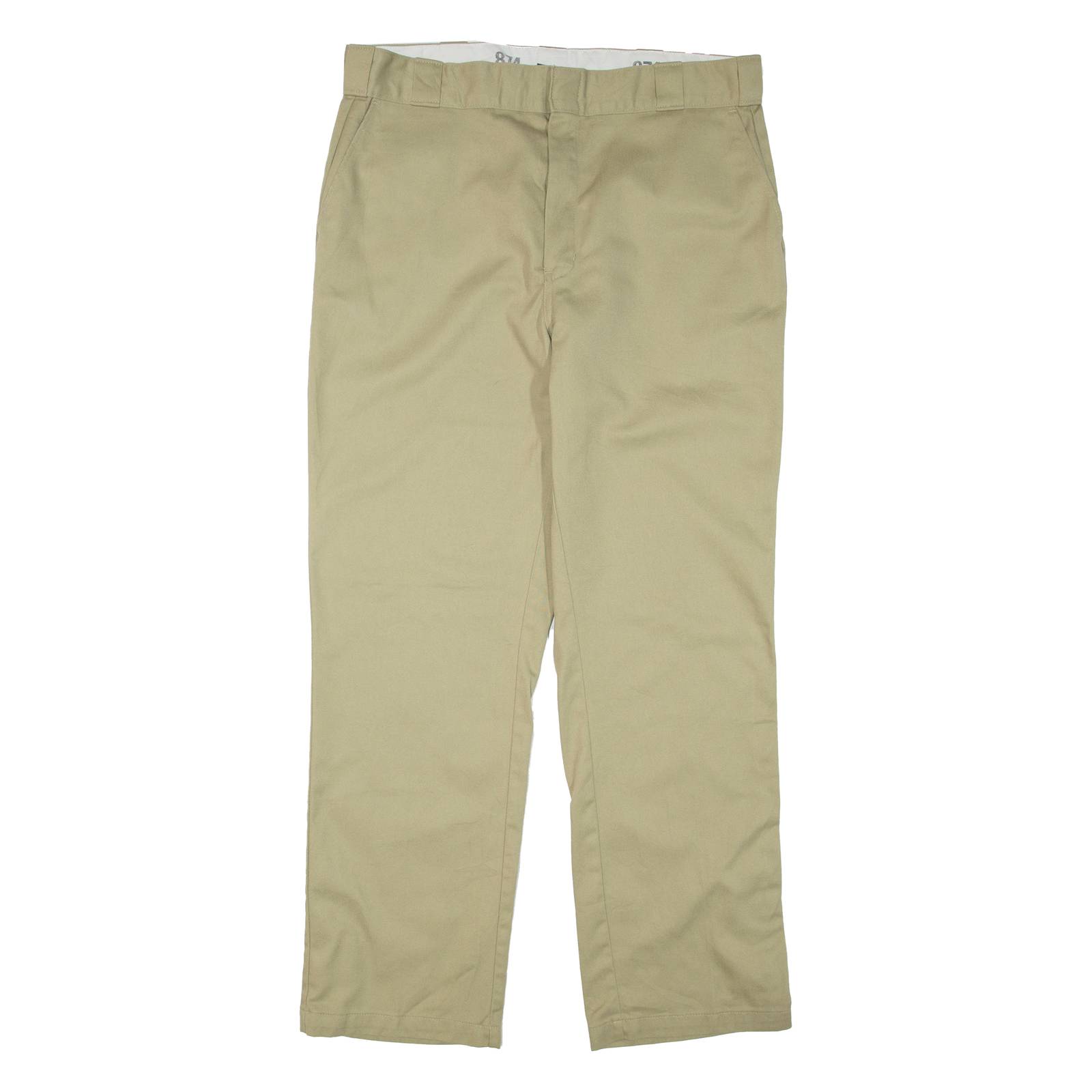 DICKIES Womens Trousers Beige Regular Straight W36 L32