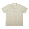 DICKIES Mens Beige Polyester Blend Shirt XL Workwear Button Short Sleeve