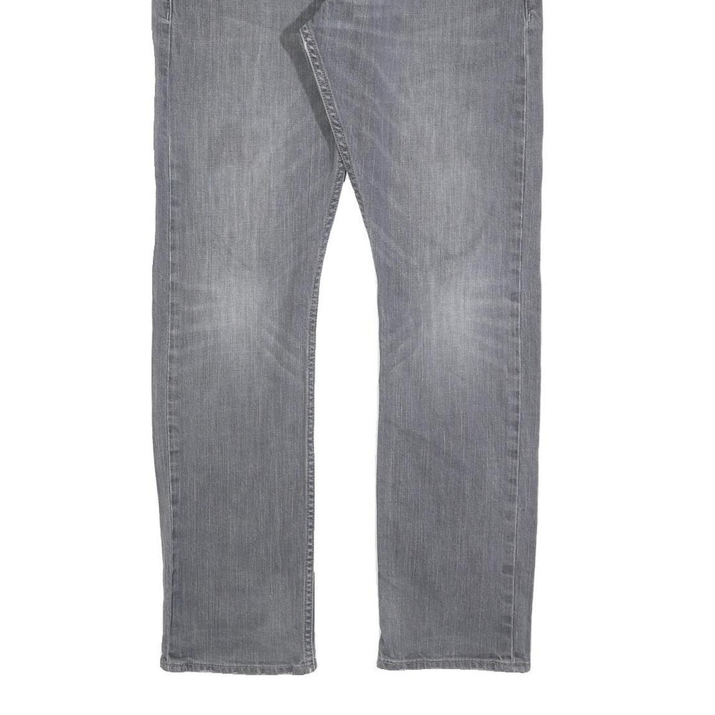 LEVI'S 591 Mens Jeans Grey Slim Straight Denim Stone Wash W33 L30 Authentic Low