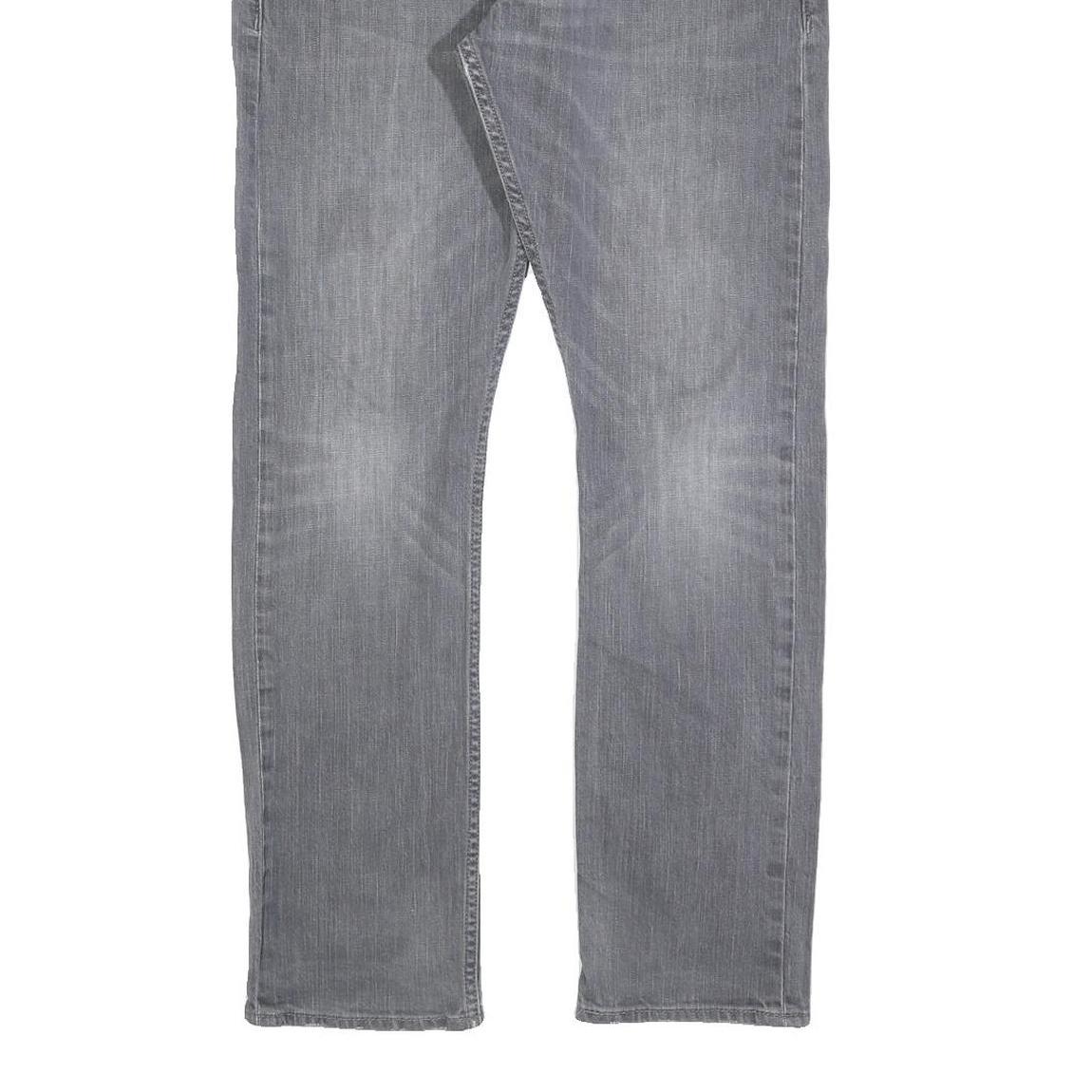 LEVI'S 591 Mens Jeans Grey Slim Straight Denim Stone Wash W33 L30 Authentic Low