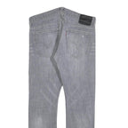 LEVI'S 591 Mens Jeans Grey Slim Straight Denim Stone Wash W33 L30 Authentic Low