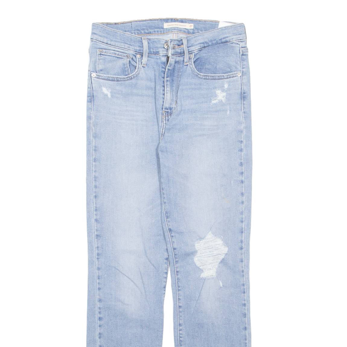 LEVI'S Womens Jeans Blue Regular Straight W27 L28