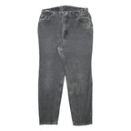 LEVI'S Womens Grey Denim Cotton Regular Fit Straight Zip W30 L28 Medium Wash