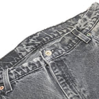 LEVI'S Womens Grey Denim Cotton Regular Fit Straight Zip W30 L28 Medium Wash