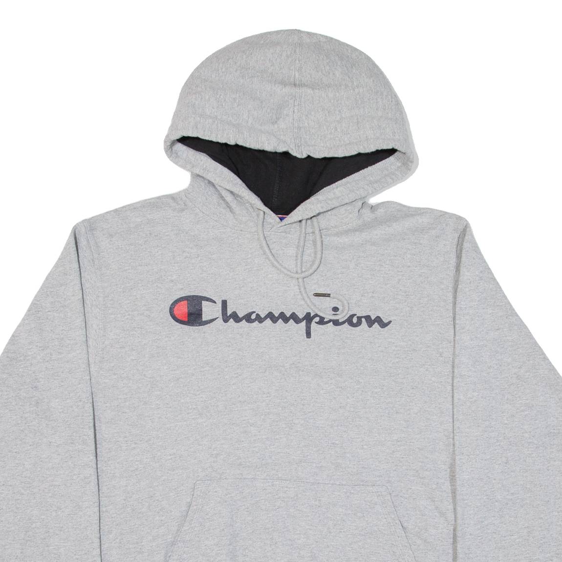 CHAMPION Mens Grey Hoodie M