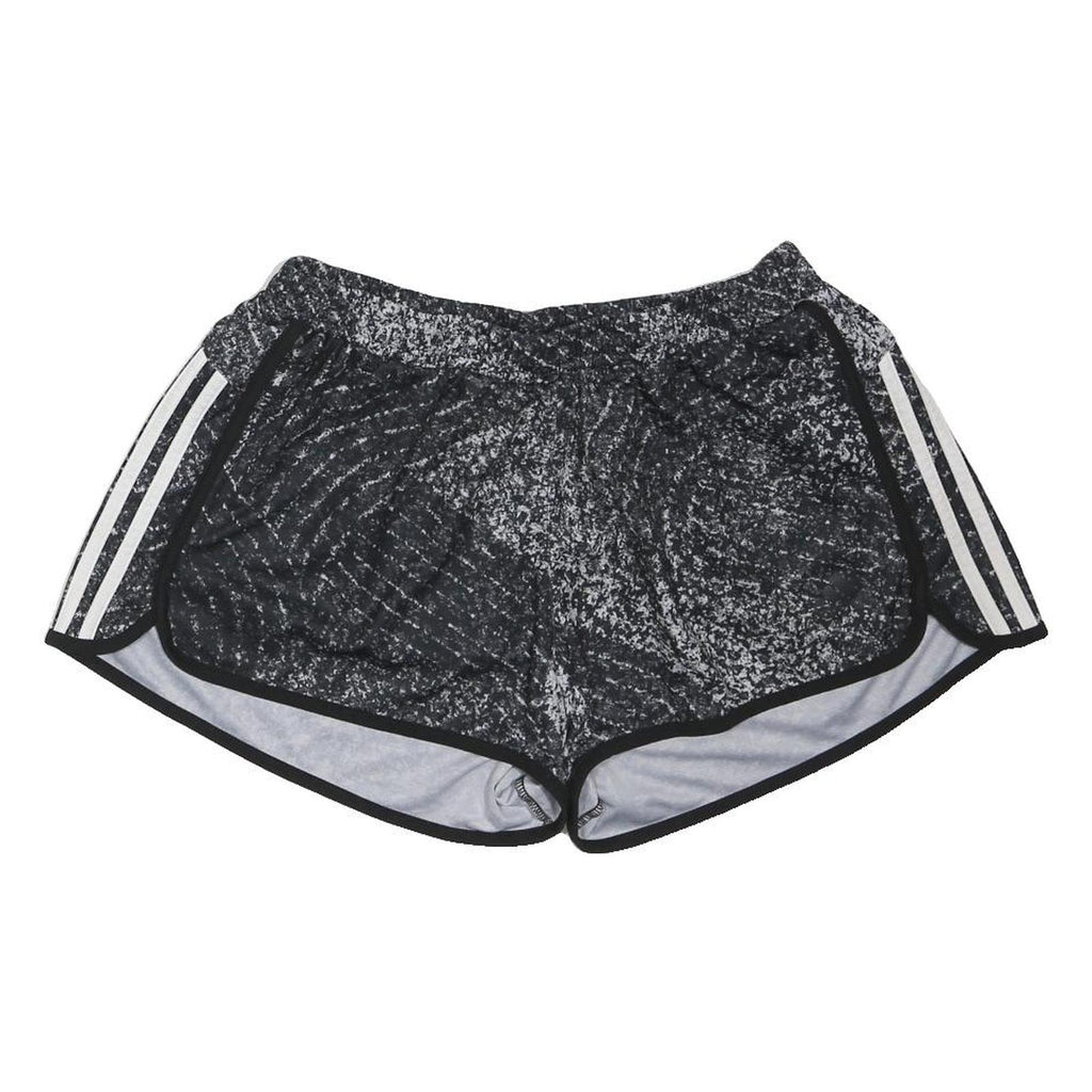 ADIDAS Womens Black Sports Casual Shorts M W34 Athletic Running Gym