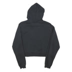 FILA Womens Black Logo Pullover Hoodie L Cotton Blend Comfort Style