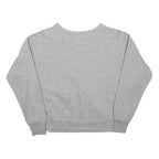 REEBOK Womens Grey Classic Crew Neck S Sweatshirt Cotton Blend Casual