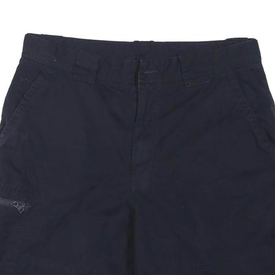 NAUTICA Mens Shorts Blue Cargo Plain L W32 Cotton Blend Casual Pockets