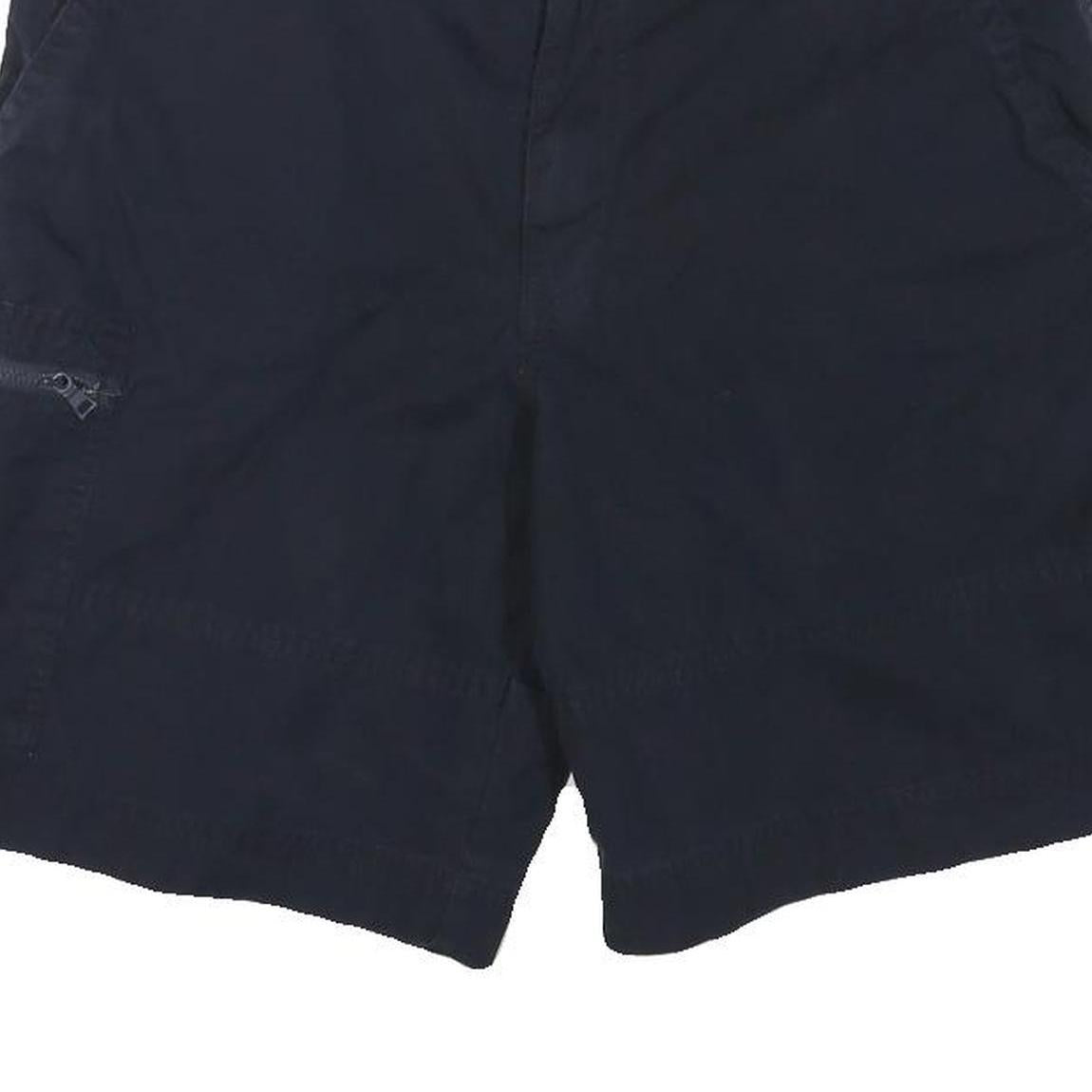 NAUTICA Mens Shorts Blue Cargo Plain L W32 Cotton Blend Casual Pockets