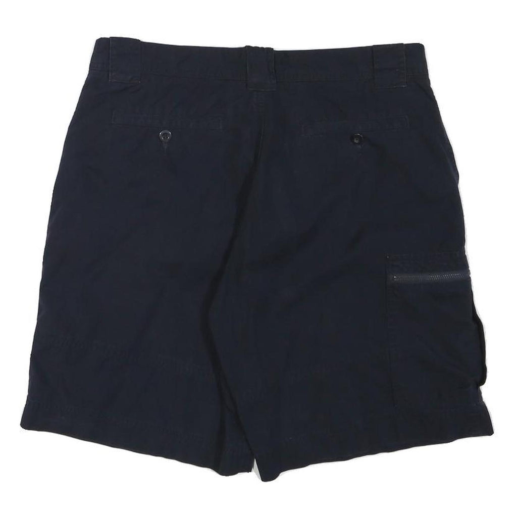 NAUTICA Mens Shorts Blue Cargo Plain L W32 Cotton Blend Casual Pockets