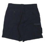 NAUTICA Mens Shorts Blue Cargo Plain L W32 Cotton Blend Casual Pockets