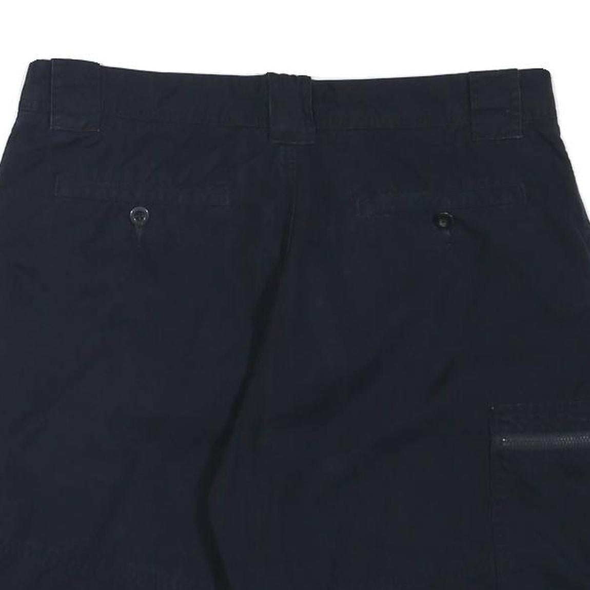 NAUTICA Mens Shorts Blue Cargo Plain L W32 Cotton Blend Casual Pockets