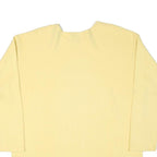 DIANE DALIS Mens Yellow Cotton Blend Crew Neck L Sweatshirt Embroidered Symbol