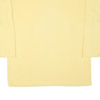 DIANE DALIS Mens Yellow Cotton Blend Crew Neck L Sweatshirt Embroidered Symbol