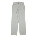 WRANGLER Mens Regular Fit Beige Cotton Blend Trousers W30 L32 Classic Zip