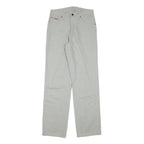 WRANGLER Mens Regular Fit Beige Cotton Blend Trousers W30 L32 Classic Zip