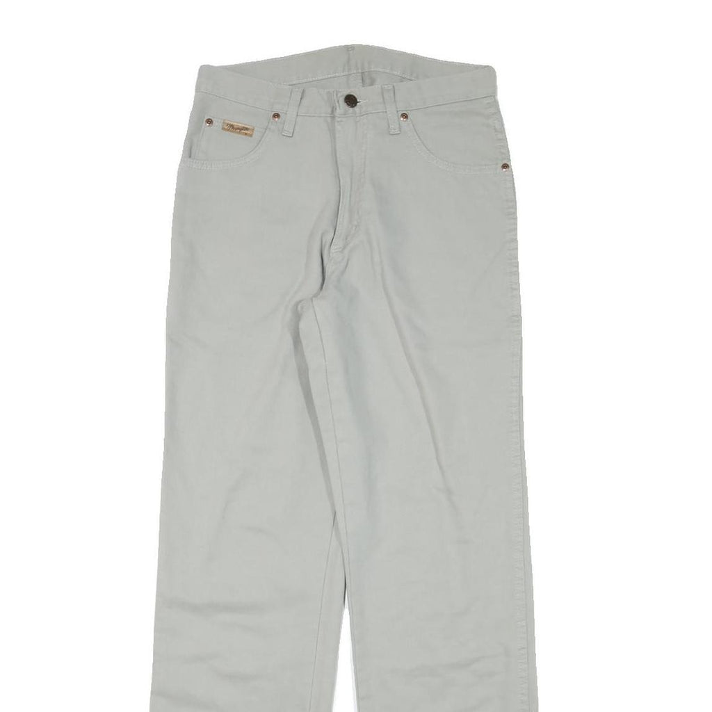 WRANGLER Mens Regular Fit Beige Cotton Blend Trousers W30 L32 Classic Zip