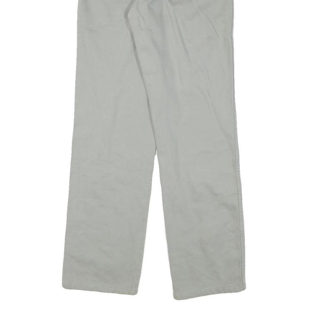 WRANGLER Mens Regular Fit Beige Cotton Blend Trousers W30 L32 Classic Zip