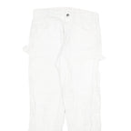 DICKIES Mens White Regular Fit Straight Denim Jeans W38 L30 Workwear Utility
