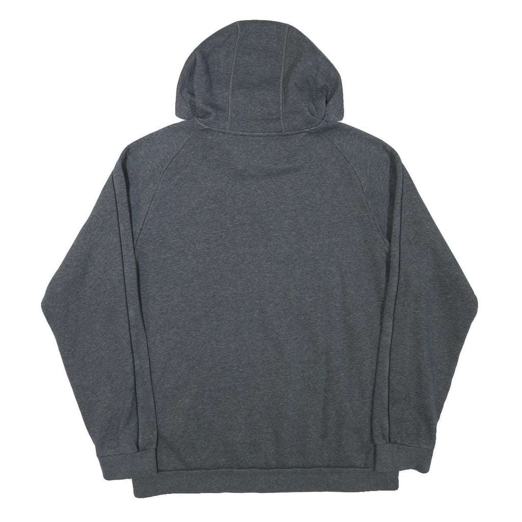 ADIDAS Mens Grey Hoodie L Cotton Blend Casual Sports Logo Pocket