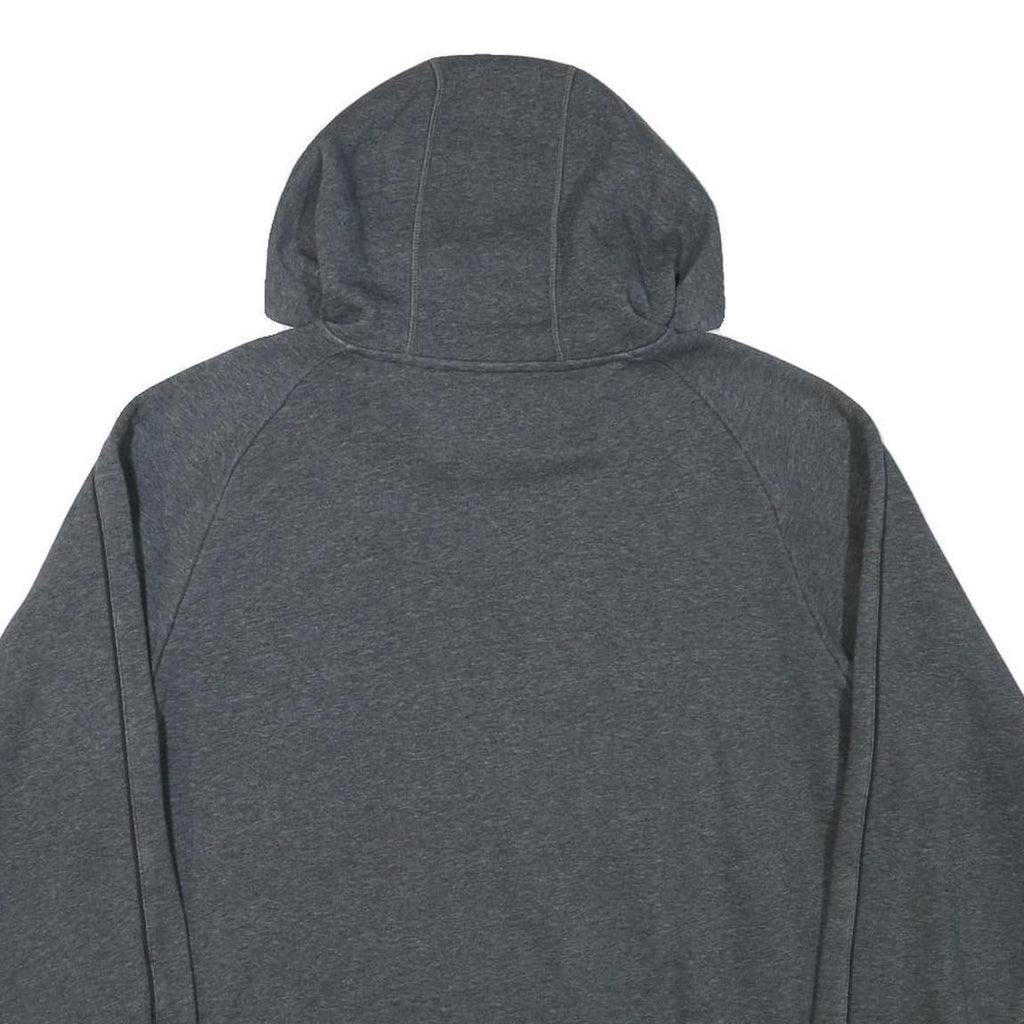 ADIDAS Mens Grey Hoodie L Cotton Blend Casual Sports Logo Pocket