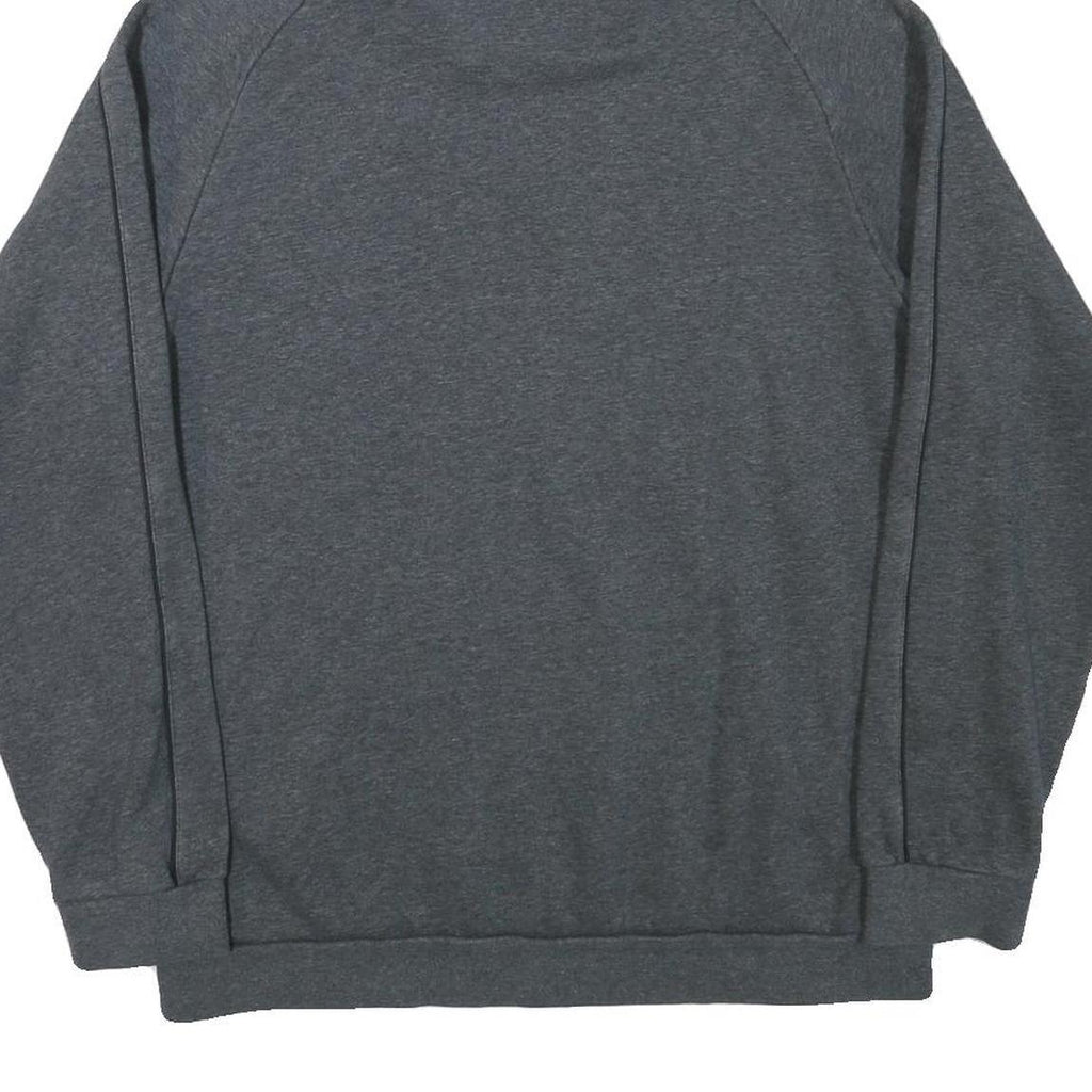 ADIDAS Mens Grey Hoodie L Cotton Blend Casual Sports Logo Pocket