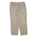 DICKIES Mens Cotton Blend Beige Regular Fit Straight Leg Trousers W36 L32