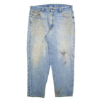CARHARTT Mens Jeans Blue Relaxed Straight W36 L30