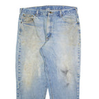 CARHARTT Mens Jeans Blue Relaxed Straight W36 L30