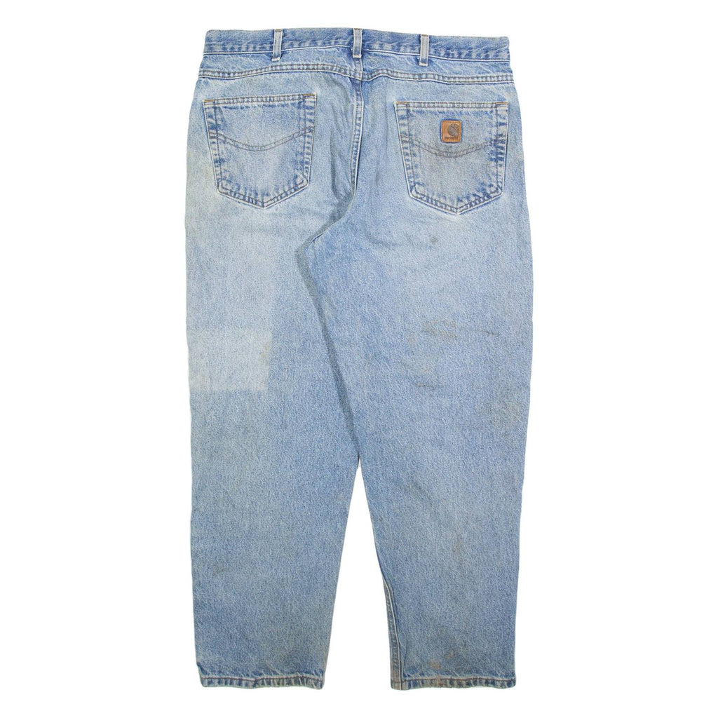 CARHARTT Mens Jeans Blue Relaxed Straight W36 L30
