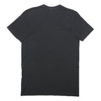 ADIDAS Mens Black Graphic T-Shirt S Short Sleeve Crew Neck Cotton Blend Casual