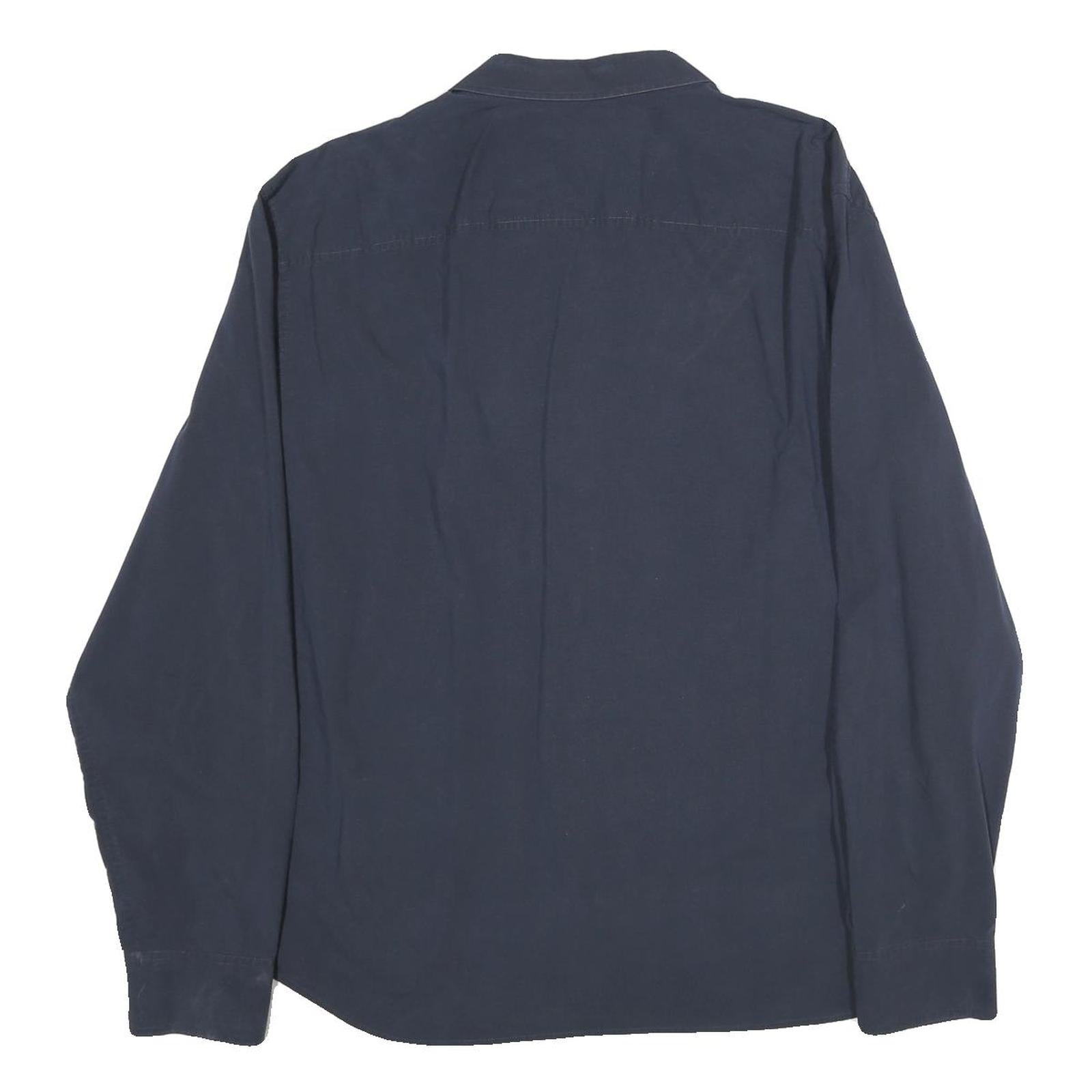 ARMANI EXCHANGE Mens Blue Shirt XL Cotton Long Sleeve Button Closure Classic Fit