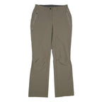ODLO Womens Regular Fit Beige Polyester Blend Trousers W30 L33 Zip Closure