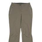 ODLO Womens Regular Fit Beige Polyester Blend Trousers W30 L33 Zip Closure