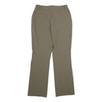 ODLO Womens Regular Fit Beige Polyester Blend Trousers W30 L33 Zip Closure