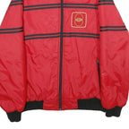 WINTEX Mens Red Nylon Zip Jacket XL Sports Racing Logo Lightweight Bomber