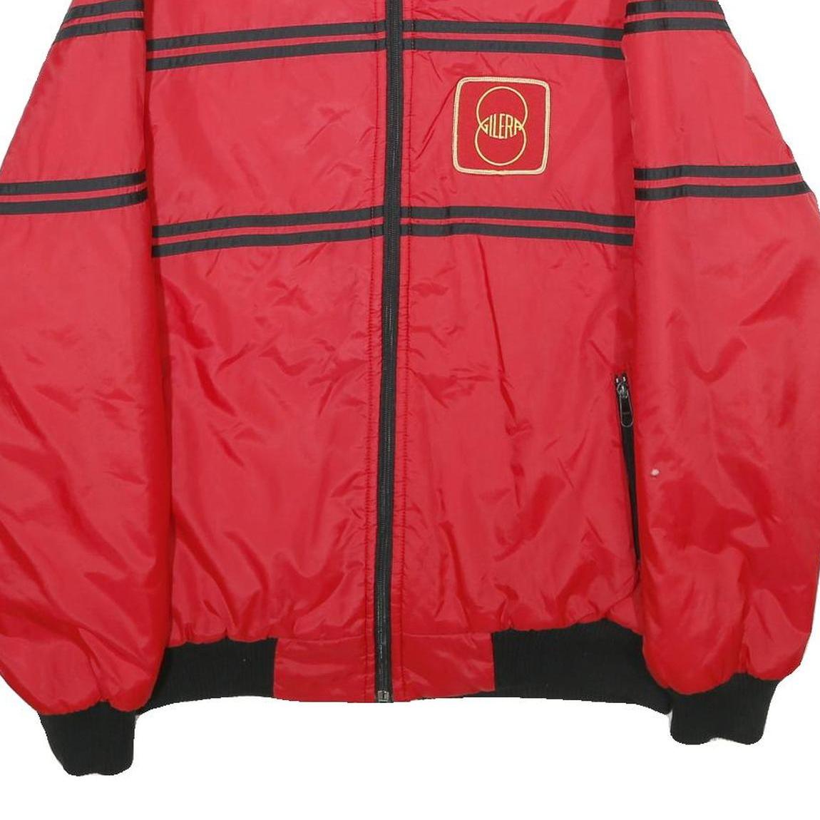 WINTEX Mens Red Nylon Zip Jacket XL Sports Racing Logo Lightweight Bomber