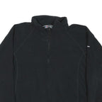 BERGHAUS Womens Black Plain Pullover Jumper Quarter Zip M Fleece Outdoor